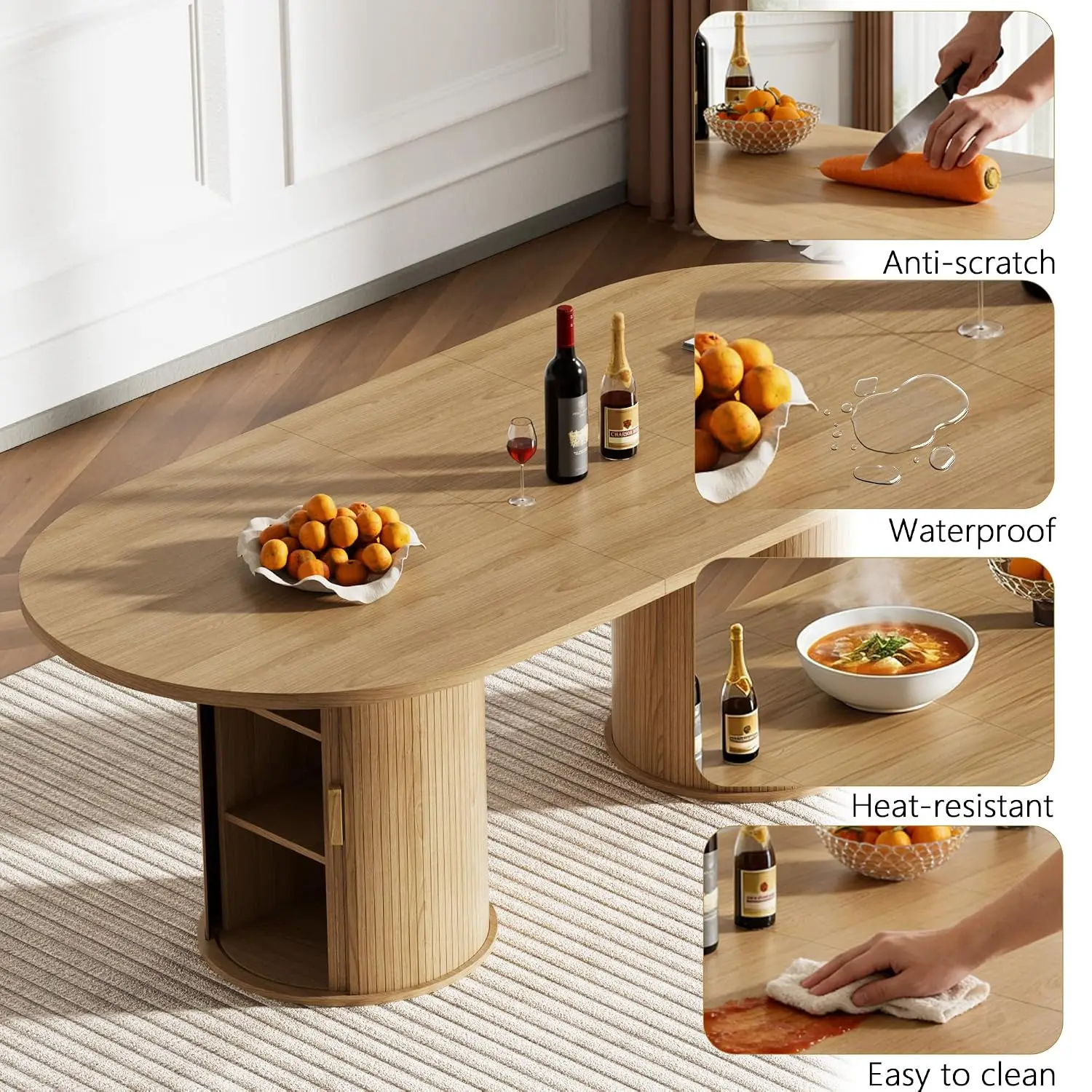 Extendable Dining Table Set for 10, 94
