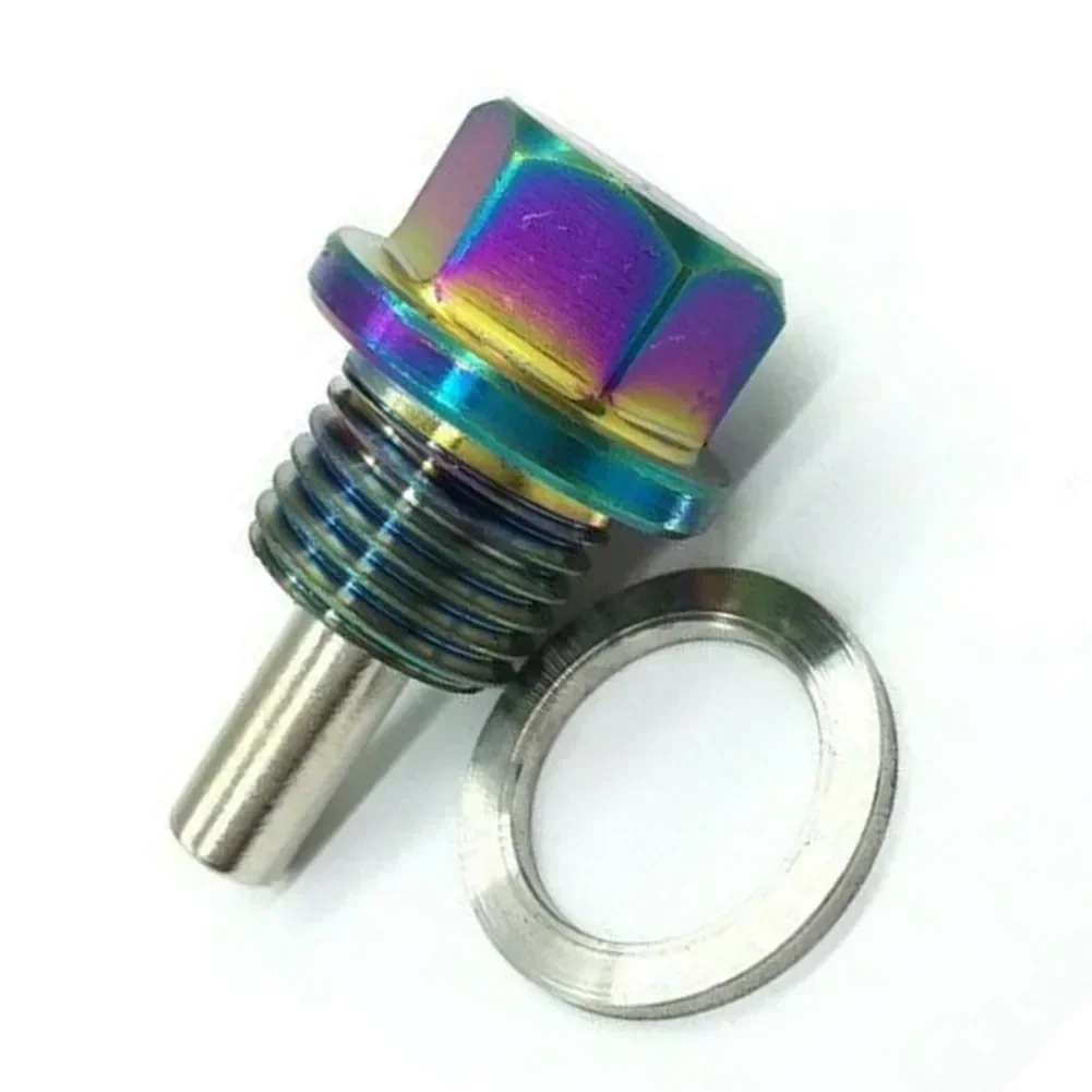 Titanium Alloy Magnetic Oil Drain Plug M14*1.5 Fit For Suzuki Honda Mitsubish.i 100% Brand New And High Quality For Honda