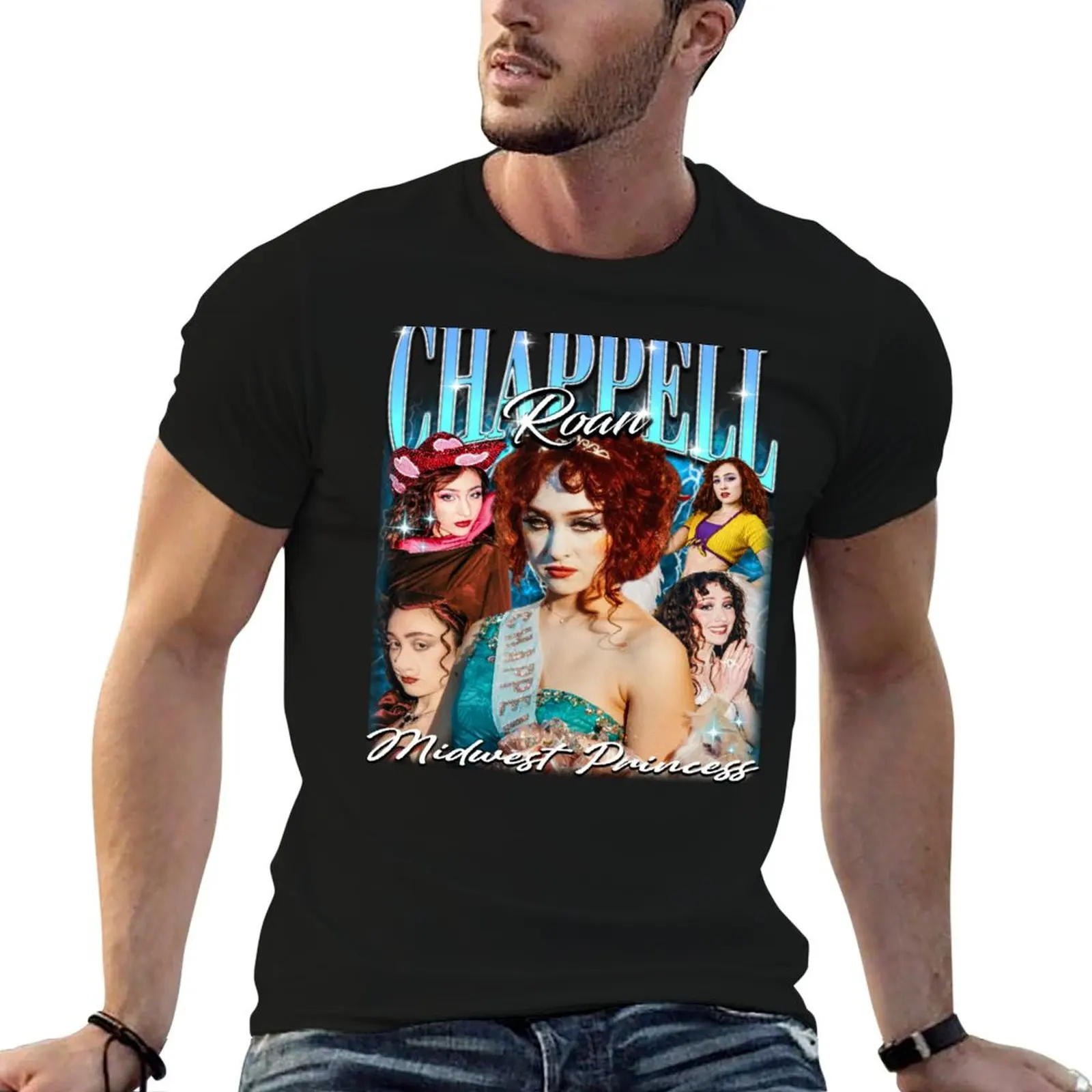 

Chappell Roan-футболка с коллажем, мужские футболки с рисунком, футболка с аниме, футболка