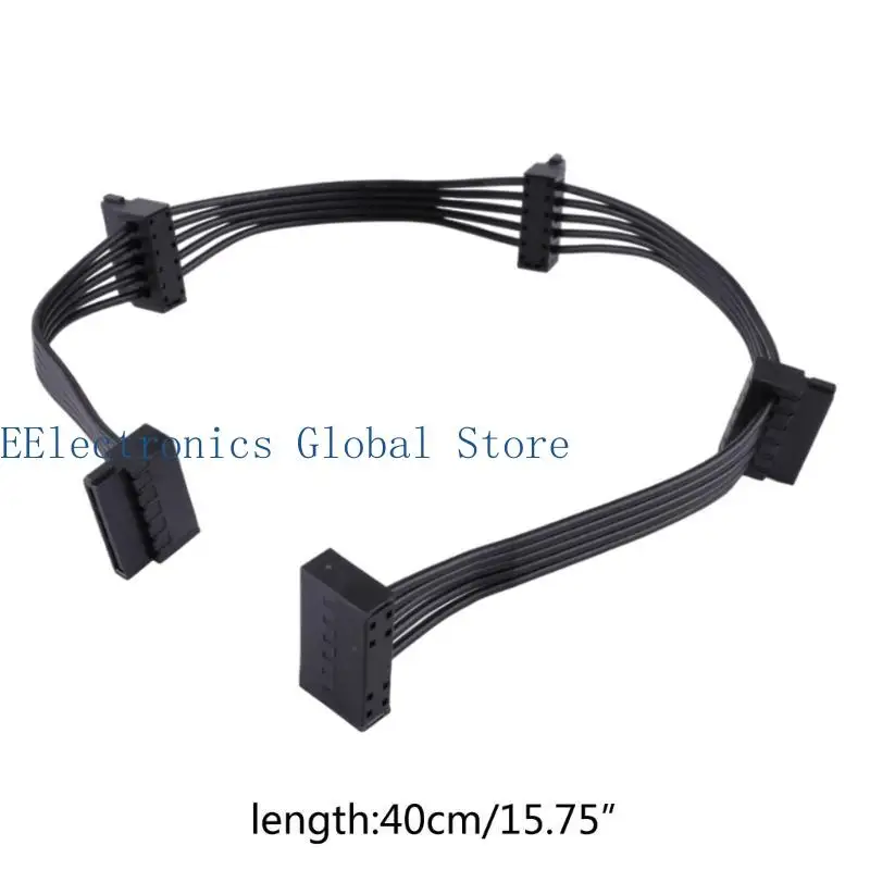 462B 15PIN LINE SPLITTER COMPUTER يقدم كابل توسيع القرص الصلب 15p إلى 4 منفذ