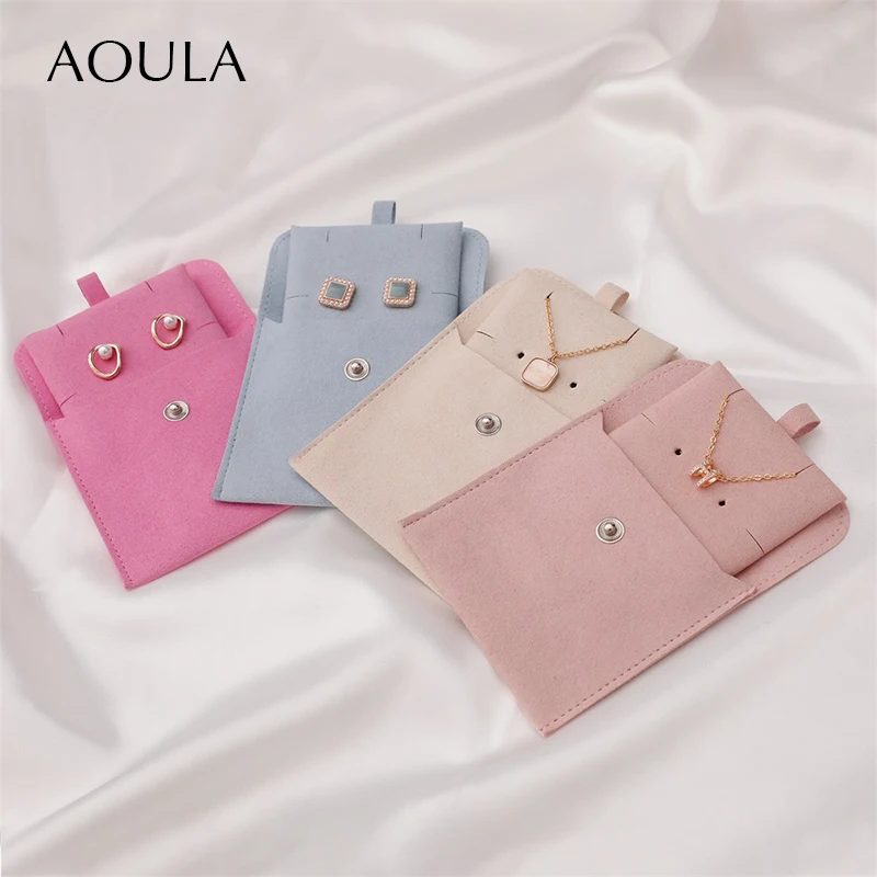 10pcs Necklace Earring Holder Storage Jewelry Pouch Set Envelope 3x3