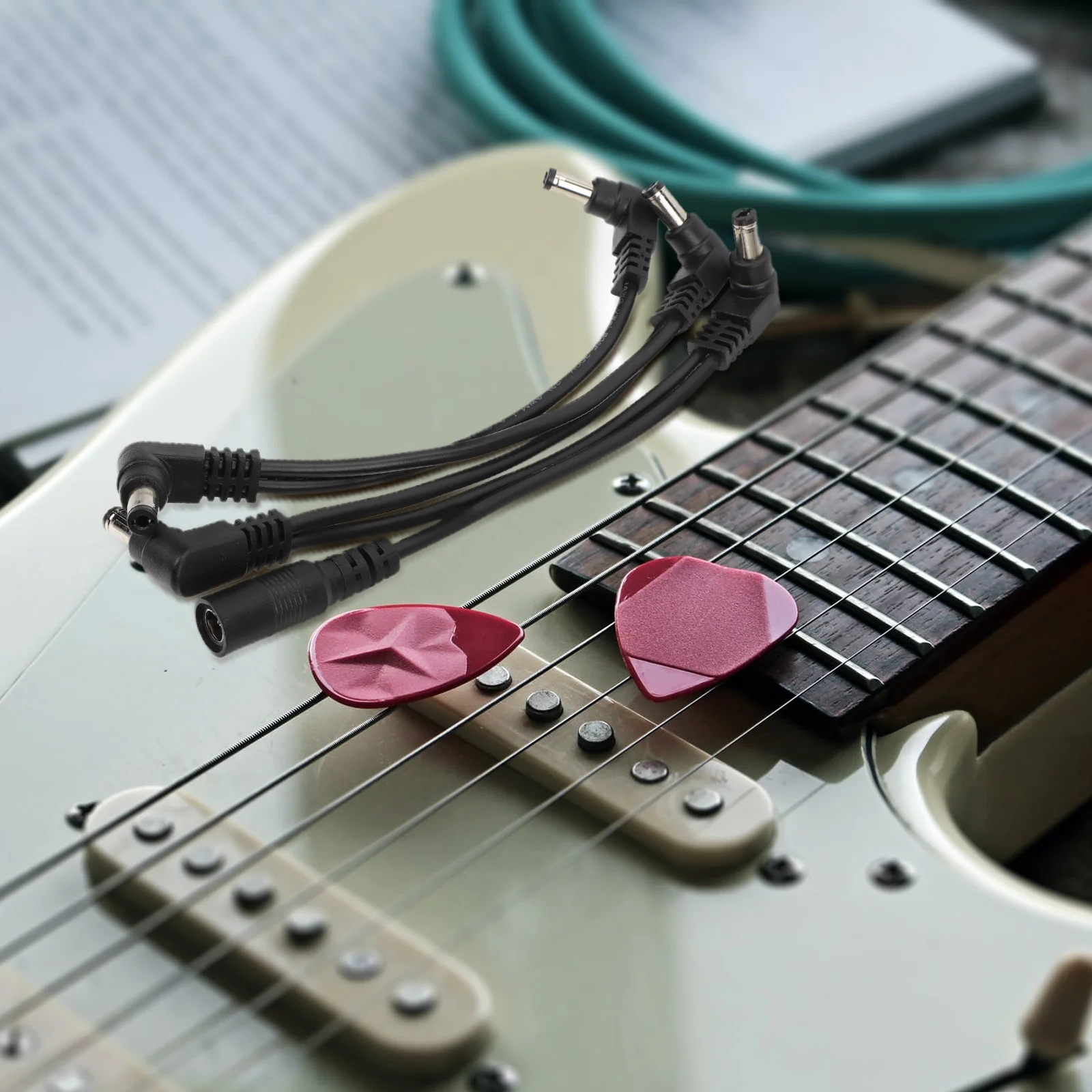 

PVC Effect Power Cord Guitar Pedal Wire Adapter Effector Cable Durable Small Size Lightweight Portable Musical