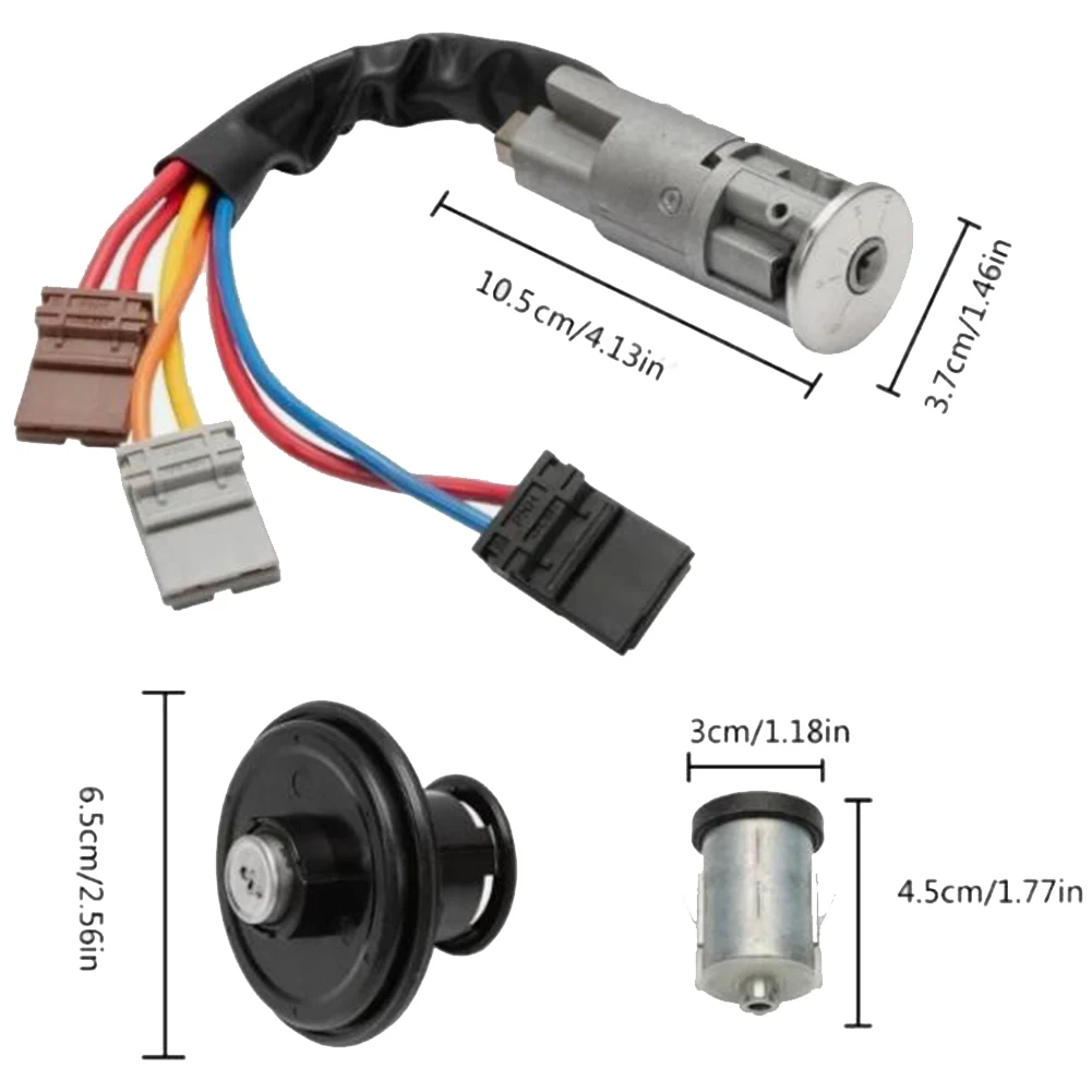 Ignition Switch Kit Compatible with For Fiat For Scudo 1995-2006 Models Including Part Numbers 4162F4 4162L9 4162S1