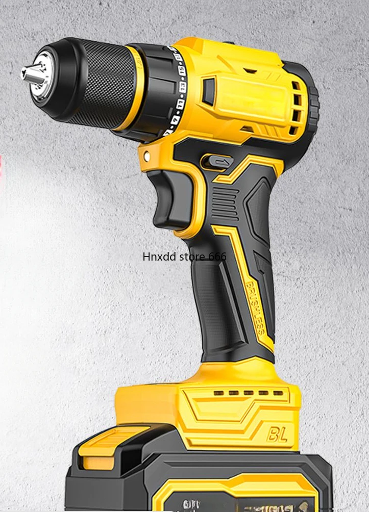 Brushless impact hand drill high power lithium battery two-speed rechargeable electric drill electric screwdriver