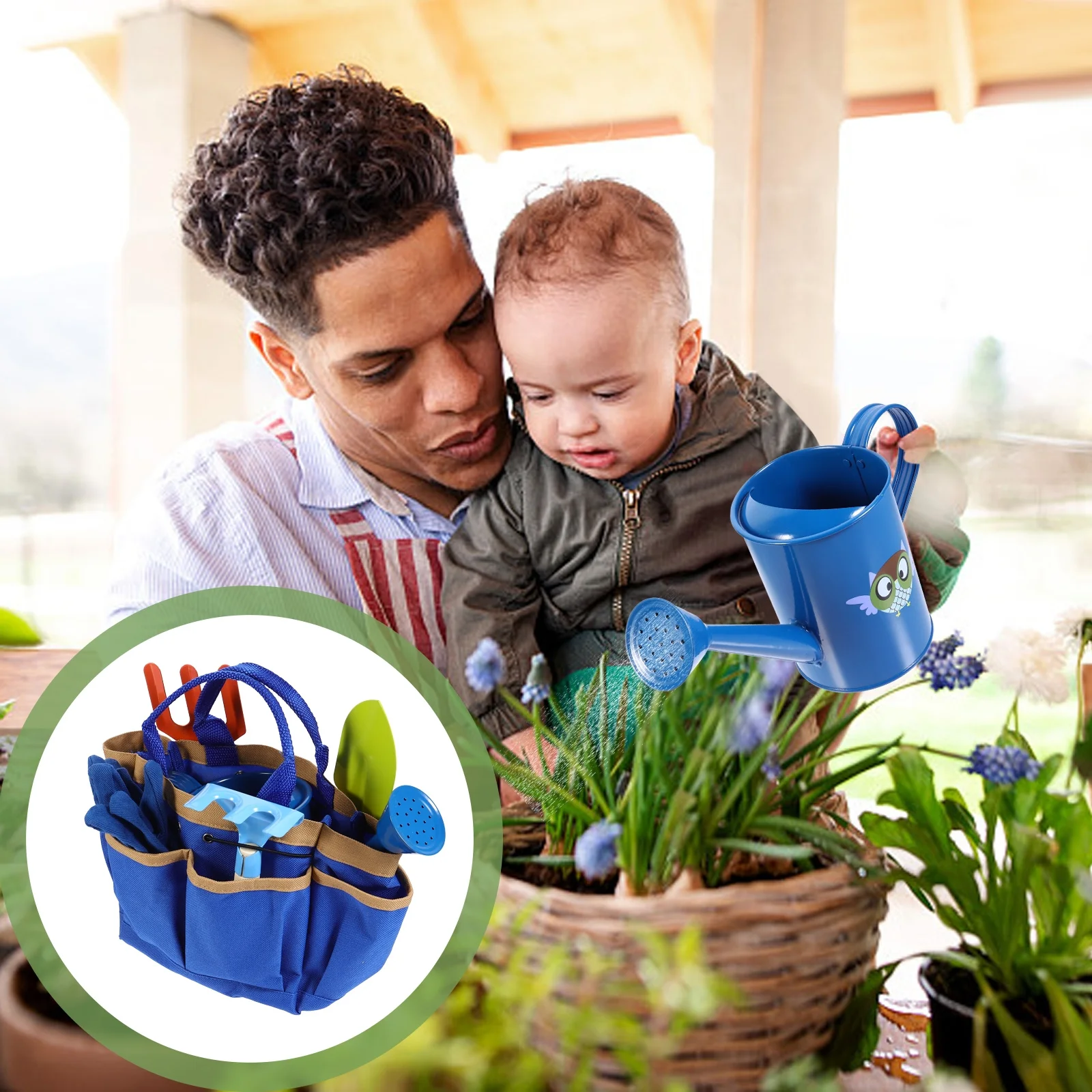 1Set Kinder Garten Werkzeug Kit Cartoon-Muster Mehrzweck Sand Strand Gartenarbeit Bagger Sand Spielzeug Strand Spielzeug Garten werkzeuge