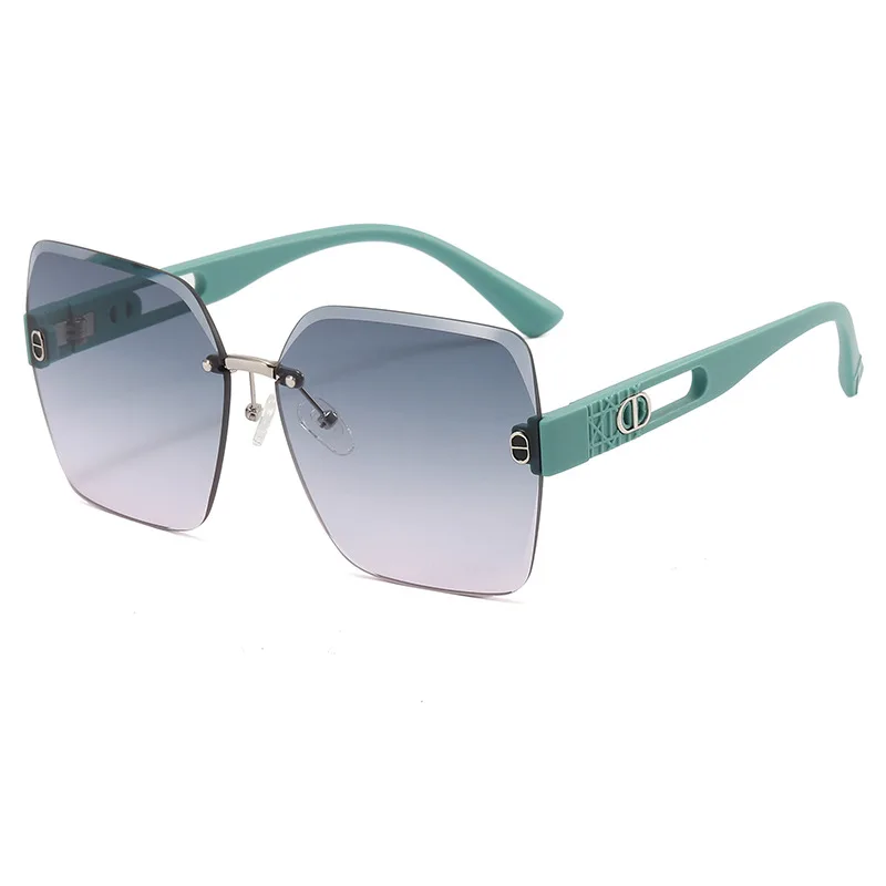 ​​2025 New Geometric Rimless Sunglasses Women, Square Hollow-Out UV400 Polarized for Driving & Street Style​​