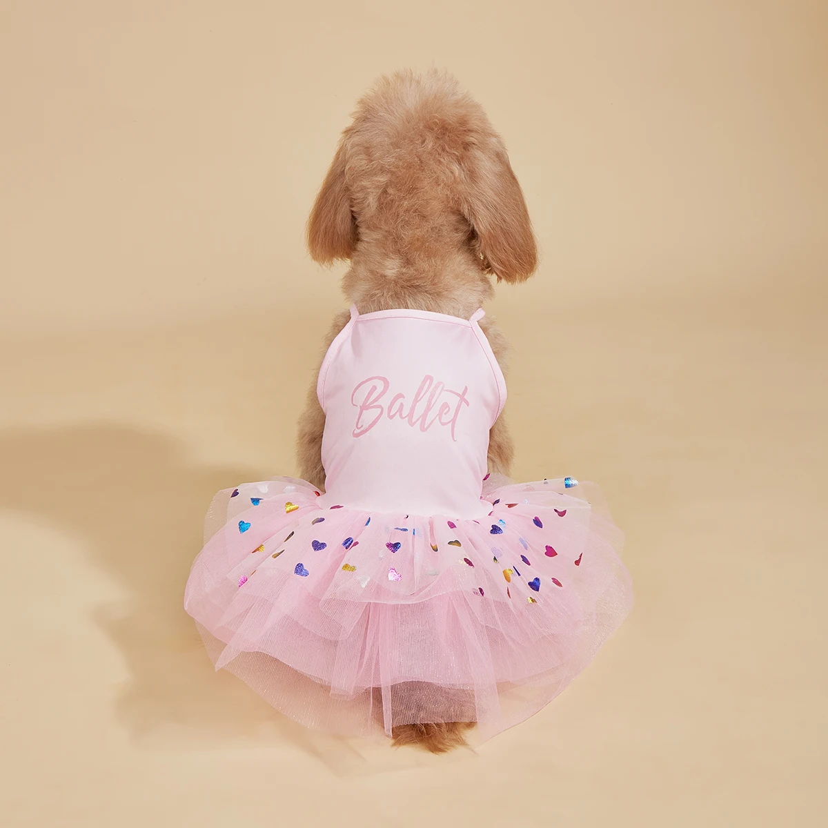 Dog Dress for Small Dogs  Costume Love Heart Sequins Puppy Tulle Princess Dresses Doggie Pet Summer Clothes Apparel for Dogs Cat