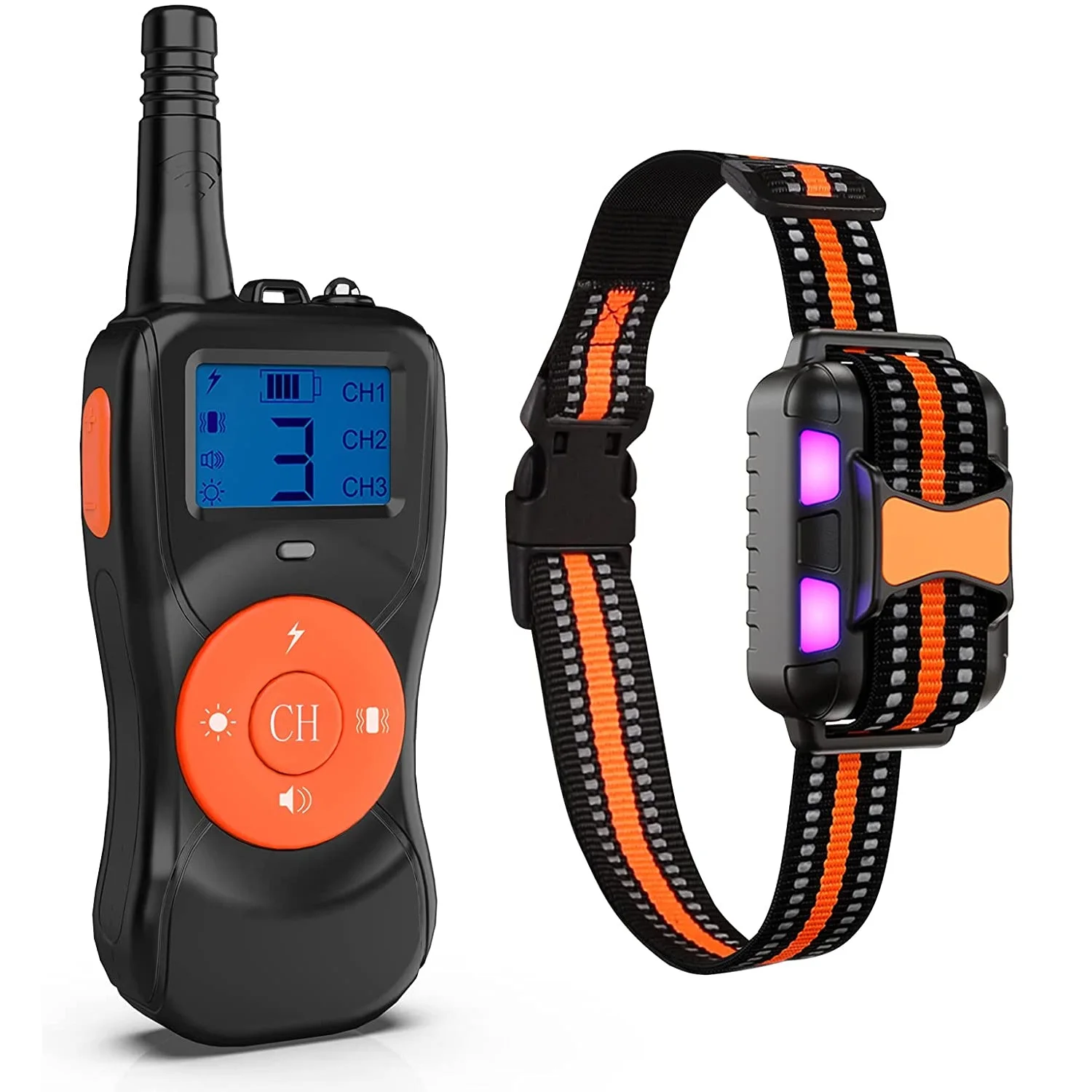 

Waterproof 800M 3 Modes Electric Shocker Shock Vibration Remote Agility Dog Training Equipment Collar