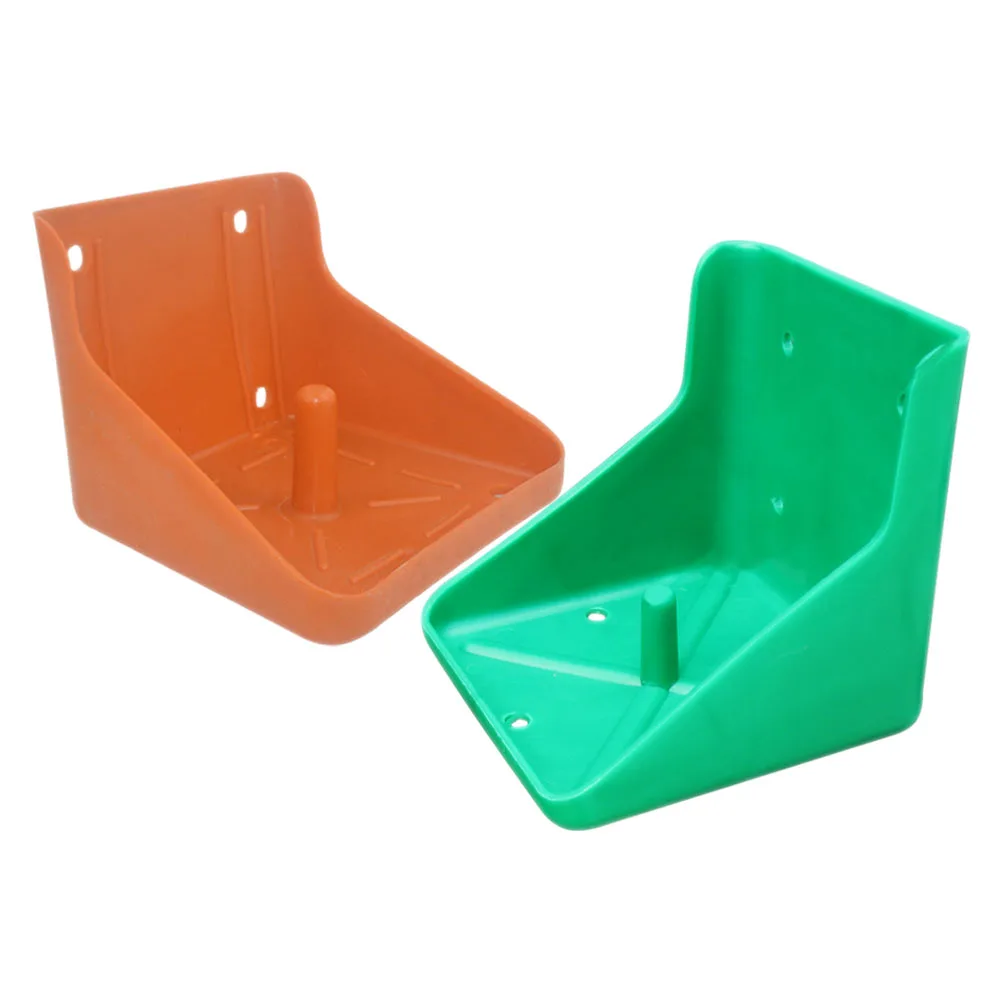 

2Pcs Salt Brick Licking Box for Cattle Sheep Plastic Salt Block Holder Feeder Mineral Table Rack Storage Container