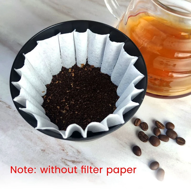 Coffee Filter Cup Coffee Dripper Hand Coffee Large Capacity Filter Cup 40-60G Reusable Coffee Filter For Travel Office Durable