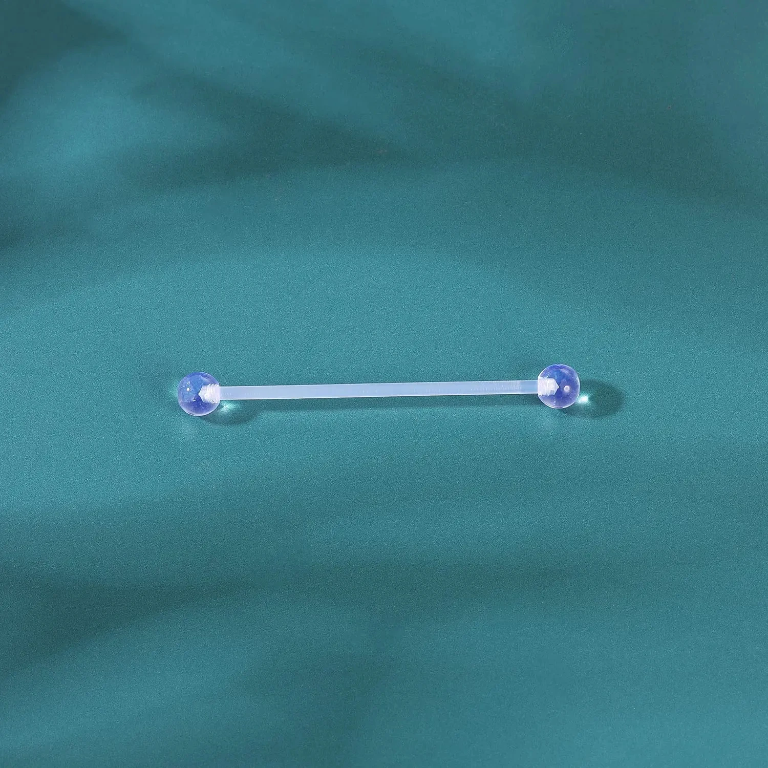 10Pcs/1Pcs 14G Stainless Steel Industrial Barbell Earring Cartilage Body Piercing Jewelry 32mm 35mm 38mm Earrings Acrylic