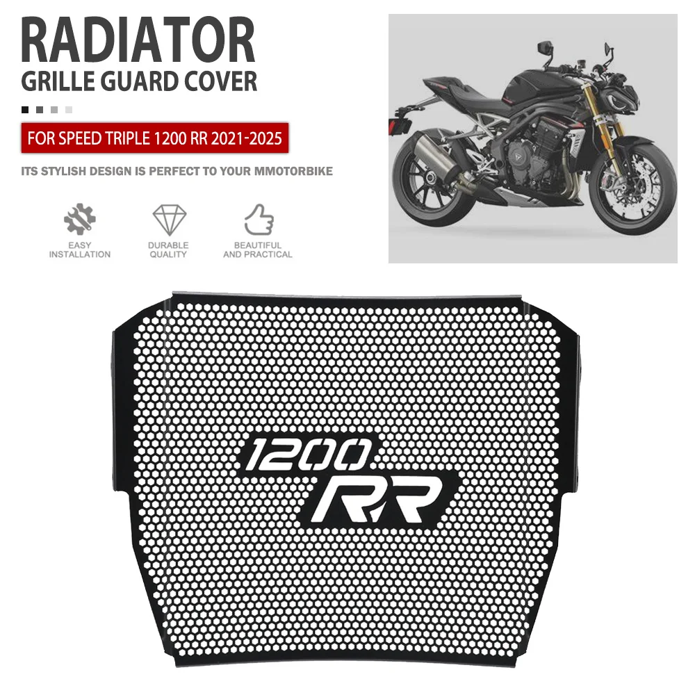 

Radiator Guard For Speed Triple 1200 RR 2021 2022 2023 2024 2025 Motorcycle Radiators Grille Cover Protector Accessories Parts