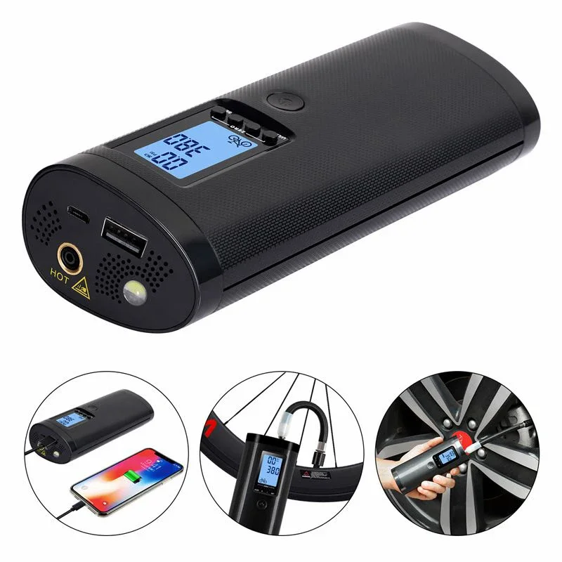 

Portable Air Bike Pump Mini Electric Inflator Rechargeable Air Pump Auto Car Inflatable Rechargeable Compressor Air for Car Bike