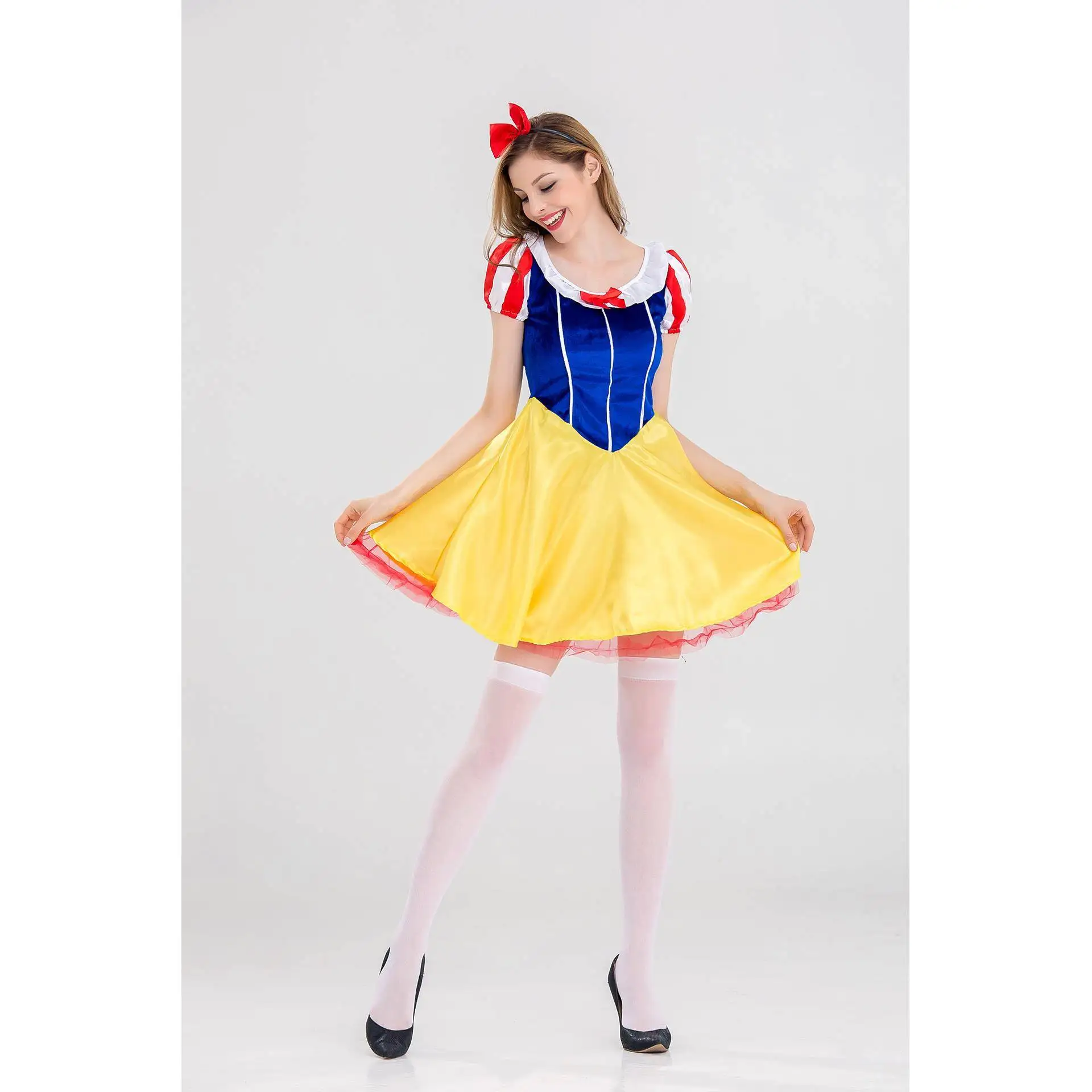 

Adult Women's ort Snow White Princ Dr loween Par Costume Stage Performance Outfit Traditional Chinese Ethnic Wear