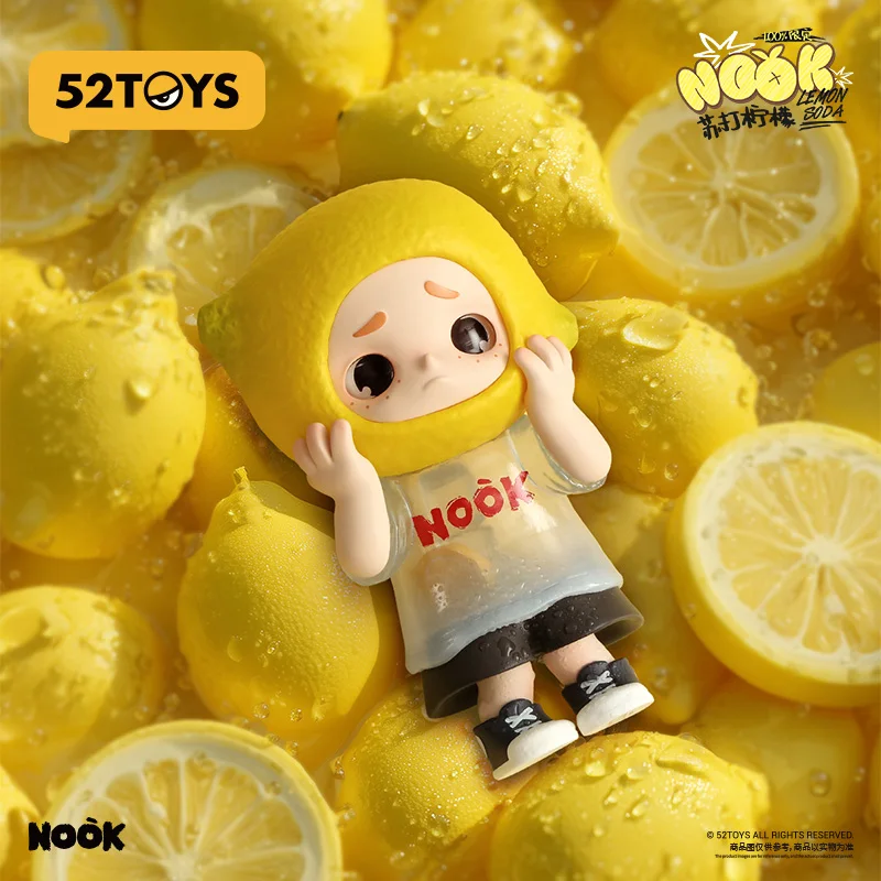 

52TOYS NOOK Limited Edition Soda Lemon Series Doll Pendant Accessories 100% Model Figure Collection Surprise Box Kid Toy Gifts