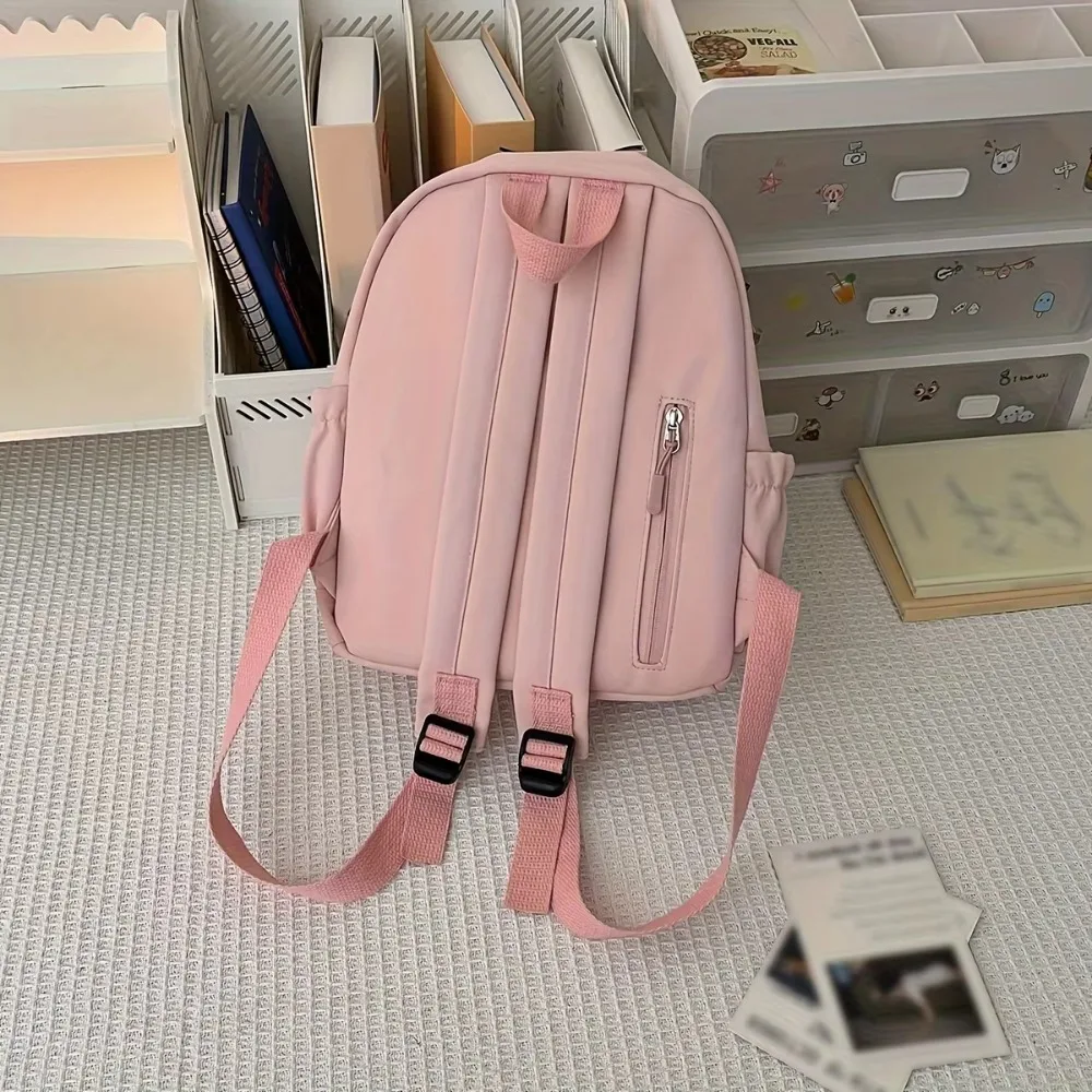 Simple กระเป๋านักเรียนขนาดเล็กความจุขนาดใหญ่กระเป๋าเป้สะพายหลังนักเรียนกันน้ําหลายช่องกระเป๋าเดินทางนักเรียน