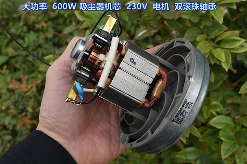230 v, 600 W DIY Dust Collector Vacuum Cleaner Motor Dual Ball Bearing High Speed Turbo Fan Motor