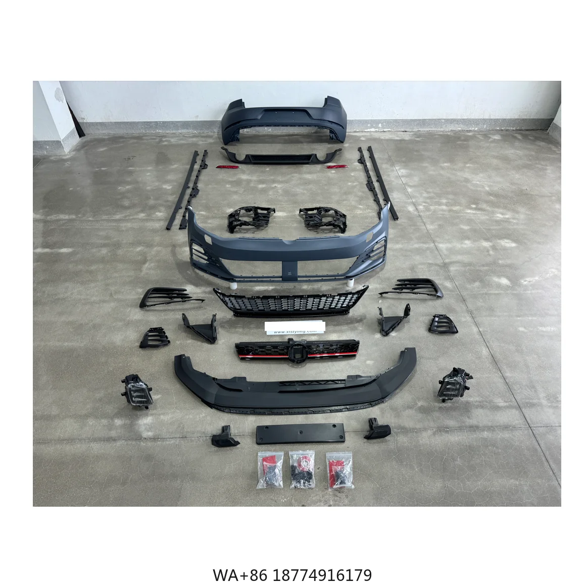 

Facelift Front Bumper with Grille for MK7 Upgrade to MK7.5 GTI Type PP Car Bumpers