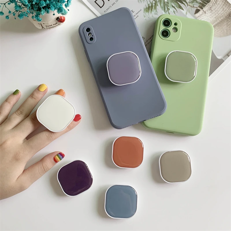 Macaron Square Holder Grip Finger Phone Stand Griptok for iPhone Samsung Xiaomi Popped Socket - view 6