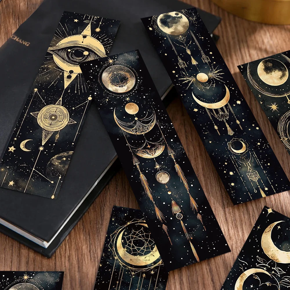 30/60/120pcs cosmic star bookmarks student office supplies reading books book page labeling paper card DIY creative gift