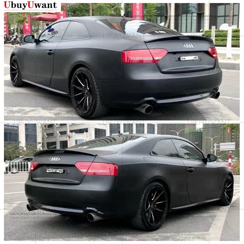 UBUYUWANT For S5 Style Carbon Fiber/Unpainted Spoiler For Audi A5 S5 RS5 2-Doors Coupe Car Styling Rear Bumper Spoiler 2008-2016