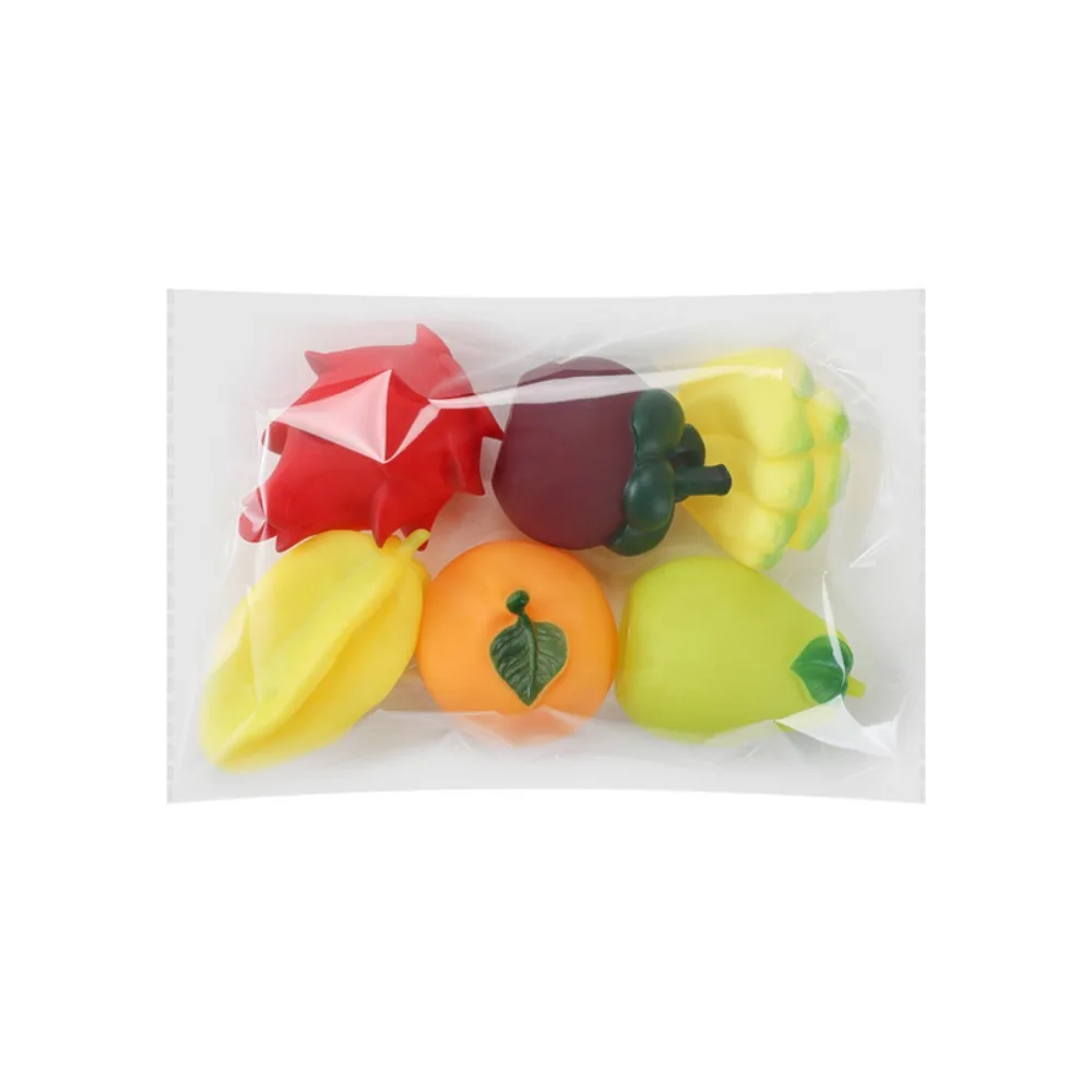 

Vinyl Simulated Fruit Pinching Toys Kneading Sound Vegetable Baby Bath Toys Handmade Soft Fruit Play Water Bath Toy