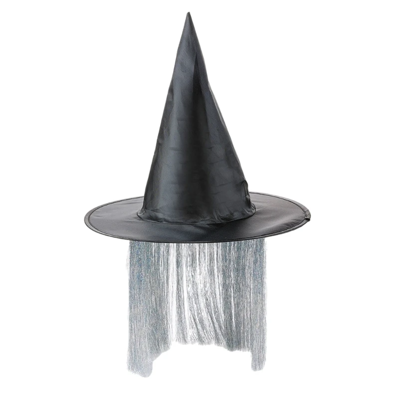 R1WE – chapeau sorcière moderne, pour Costumes d'halloween, fêtes événements Cosplay, tissu Oxford