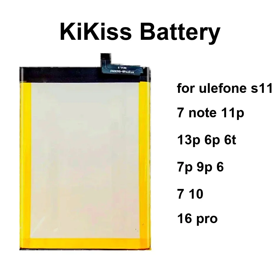 

Аккумулятор мобильного телефона Safe S11/Note7 3300-5180 мАч для Ulefone S11 7 Note 11P 13P 6P 6T 7P 9P 6 10 16 Pro