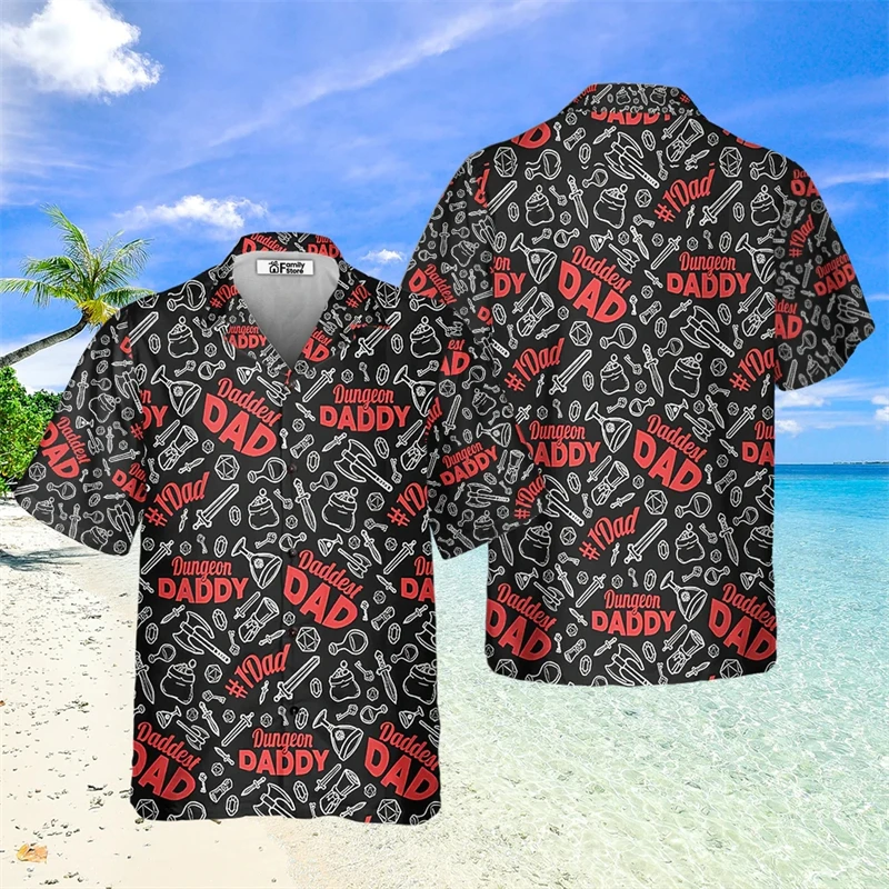 Men\'s Hawaii Summer Popcorn Casual Shirt 3D Beach Social Cartoon Super Large Funny Short Sleeve Dazn New List Sale Floral Shirts