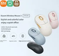 Xiaomi Mijia Wireless Mouse 3 2.4GHz USB Bluetooth Dual Mode Ergonomic Optical Laptop Computer Soft-tone Keying Gameing Mouse