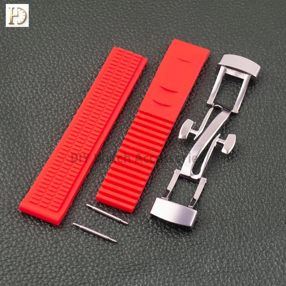 ladies-watch-strap-rubber-watch-band-17mm-women's-watchband-for-aquanaut-nautilus-watch-bracelet-stainless-steel-buckle