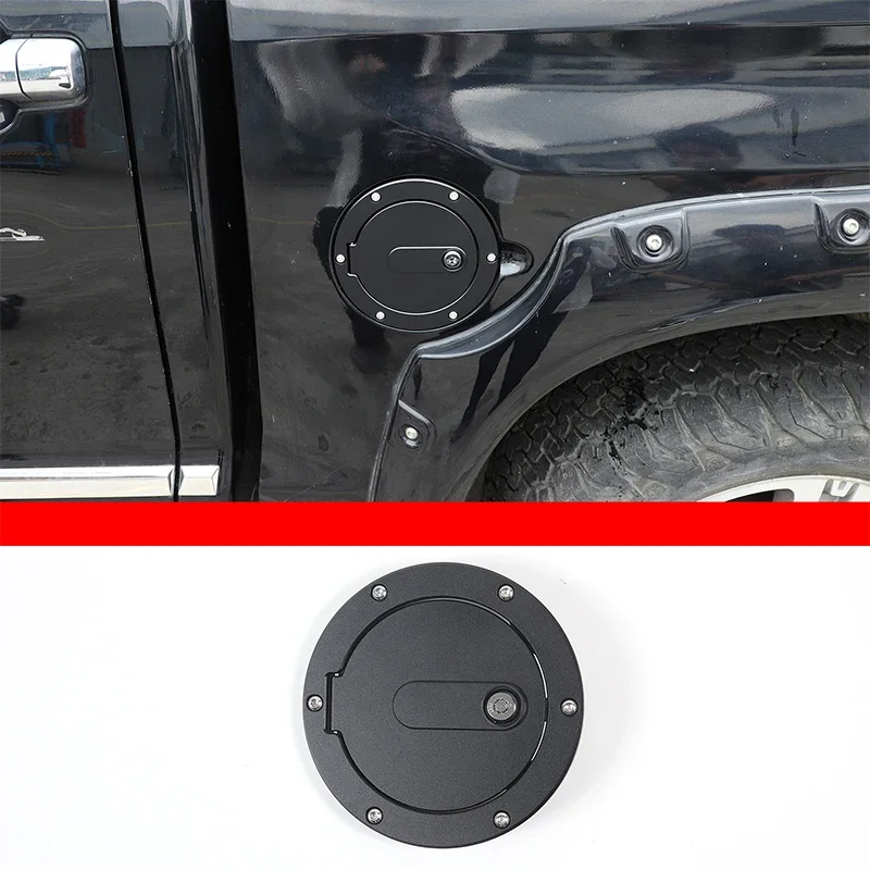 

For 07-21 Toyota Tundra Fuel Tank Cover Anti-theft Lock Cover Car Exterior Styling Decorative Accessories