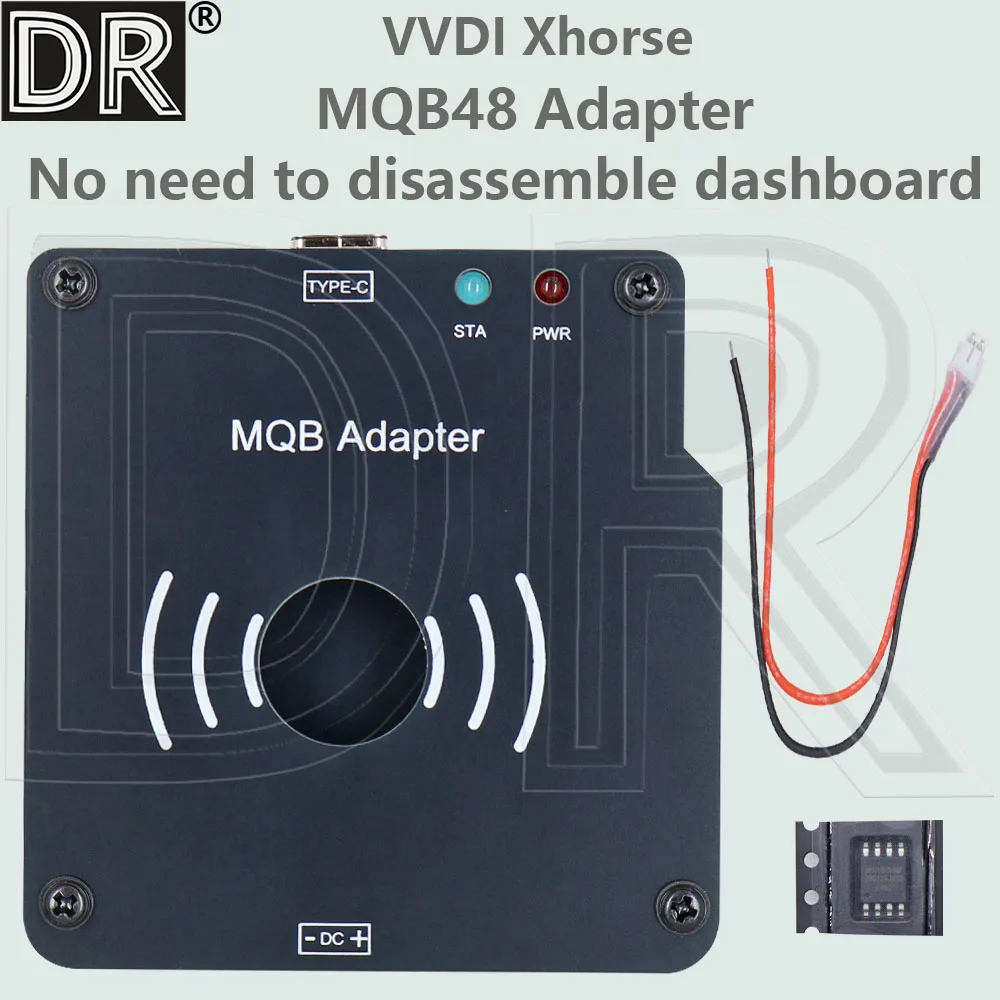 DR VVDI Xhorse MQB48 Chip Adapter No Need To Disassemble Dashboard Car Key Programmer Tool For VW Volkswagen Skoda Seat Audi