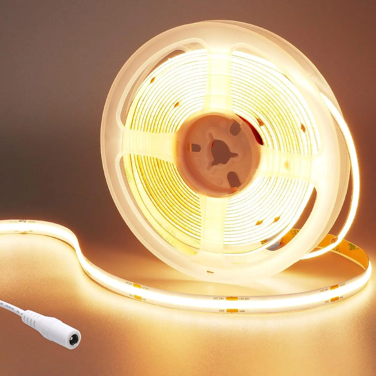 Bande lumineuse LED COBLED, auto-arina, flexible, avec commande tactile, gradation continue