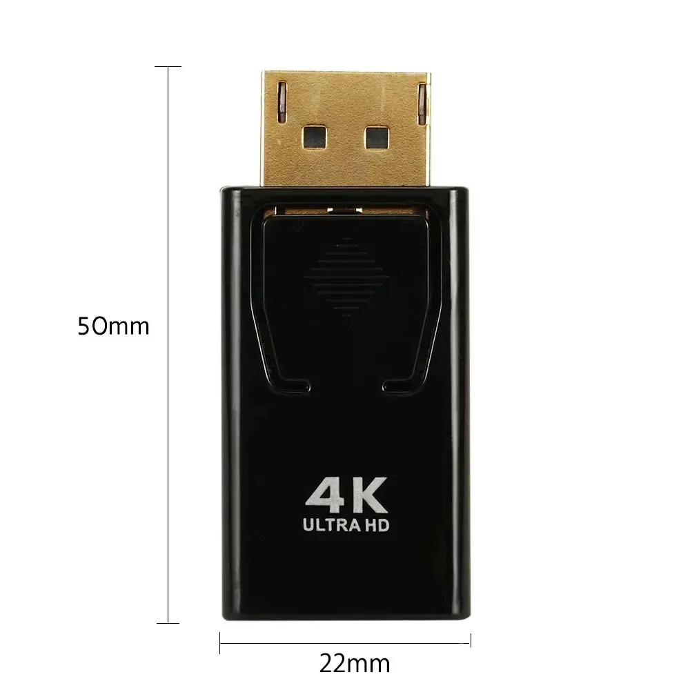 4K DP DisplayPort to HDMI-compatible Adapter Converter Display Port DP to HDMI-compatible HDTV Adapter Video Audio PC Laptop