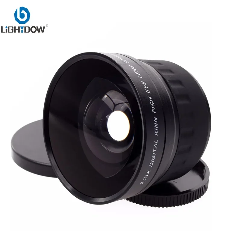 Lightdow 58mm 0.21x Fisheye Lens for Nikon Canon OLYMPUS Pentax Sony FUJI Camera Lens with 58mm UV Filter Lens Thread