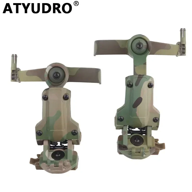 ATYUDRO Helmet Rail Adapter for C Series Tactical Headset Accessories Airsoft Holder Adjustable Suspension Bracket Equipment