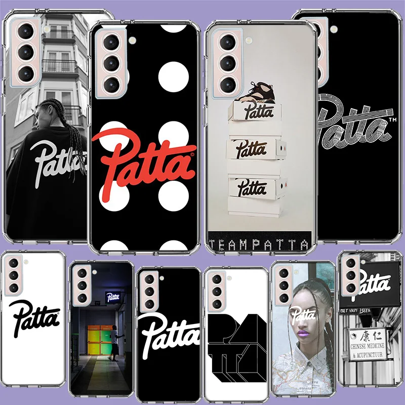 Fashion P-pattaS Phone Case For Samsung Galaxy S25 Edge S24 S23 FE S21 S20 S10 Plus S22 S26 Ultra Cover Clear Cases TPU Capa She