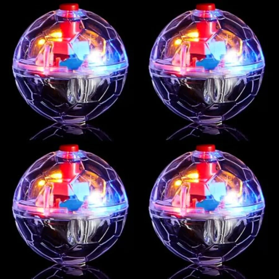 

4 Pieces Ghost Hunting Cat Ball Motion Light up Cat Ba LED Motioctivated Pet Ball Motion Light up Interactive Toys Pet Glowing