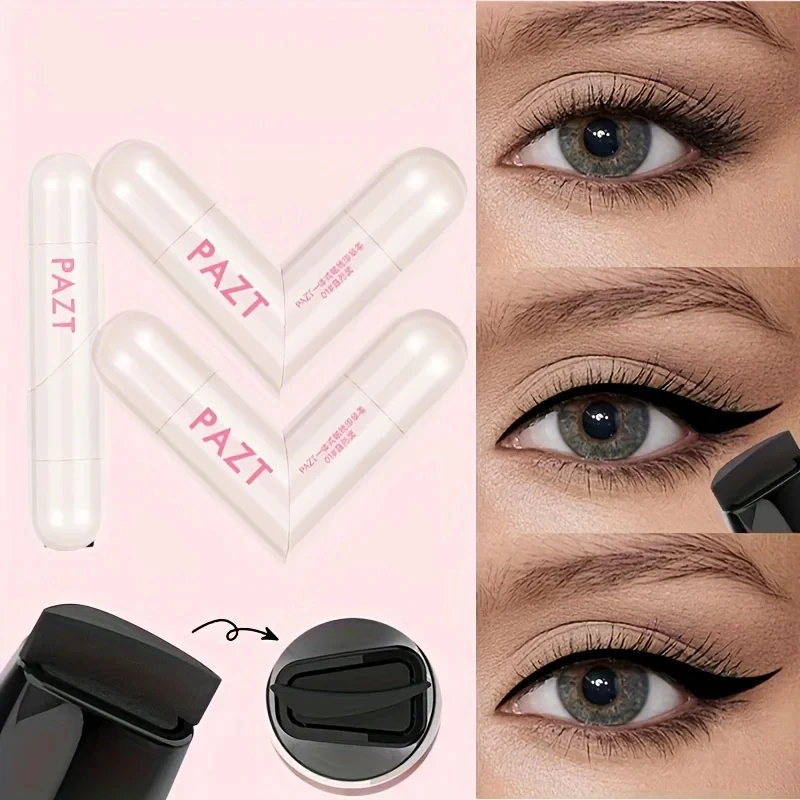 Integrowany eyeliner w pisaku z dwoma końcówkami, obrotowy, precyzyjny, utrwalający kontur, długotrwały, wodoodporny, szybkoschnący eyeliner w płynie.