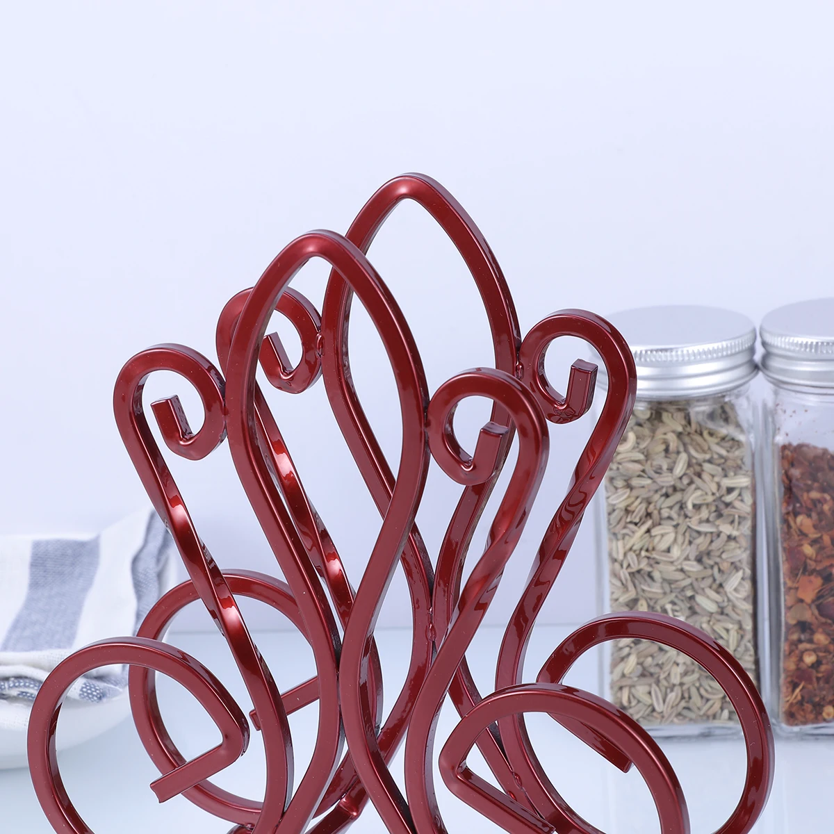

Cutting Board Rack Shelf Kitchen Creative Chopping Holder Red Storage Premium Steel Multifunctional Pot Cover ganizer