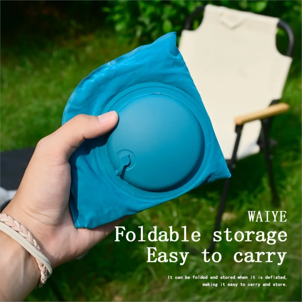 Outdoor Portable Foldable Inflatable U-Shaped Pillow, Tpu Pressure-Inflatable Pillow - Suitable For Use In Various Locations