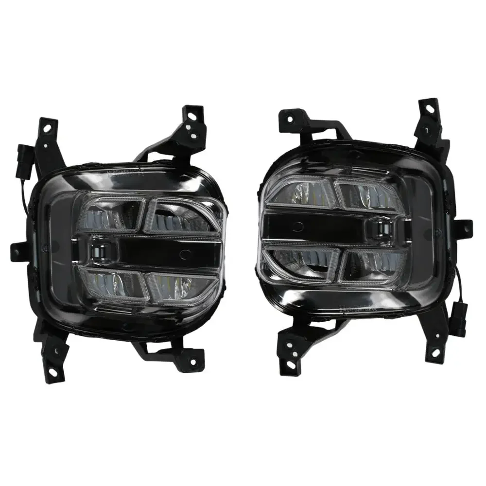 LED Fog Lamp Bumper Driving For KIA Sportage KX5 2019 2020 DRL Daytime Running Light Assembly US Russia Type Car Accessories 12V