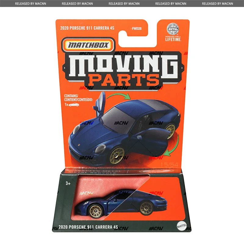 Original Matchbox Car Moving Parts 1:64 Boys Toys Diecast Ford Mustang Convertible Mitsubishi Lancer Porsche Ford Dodge Charger