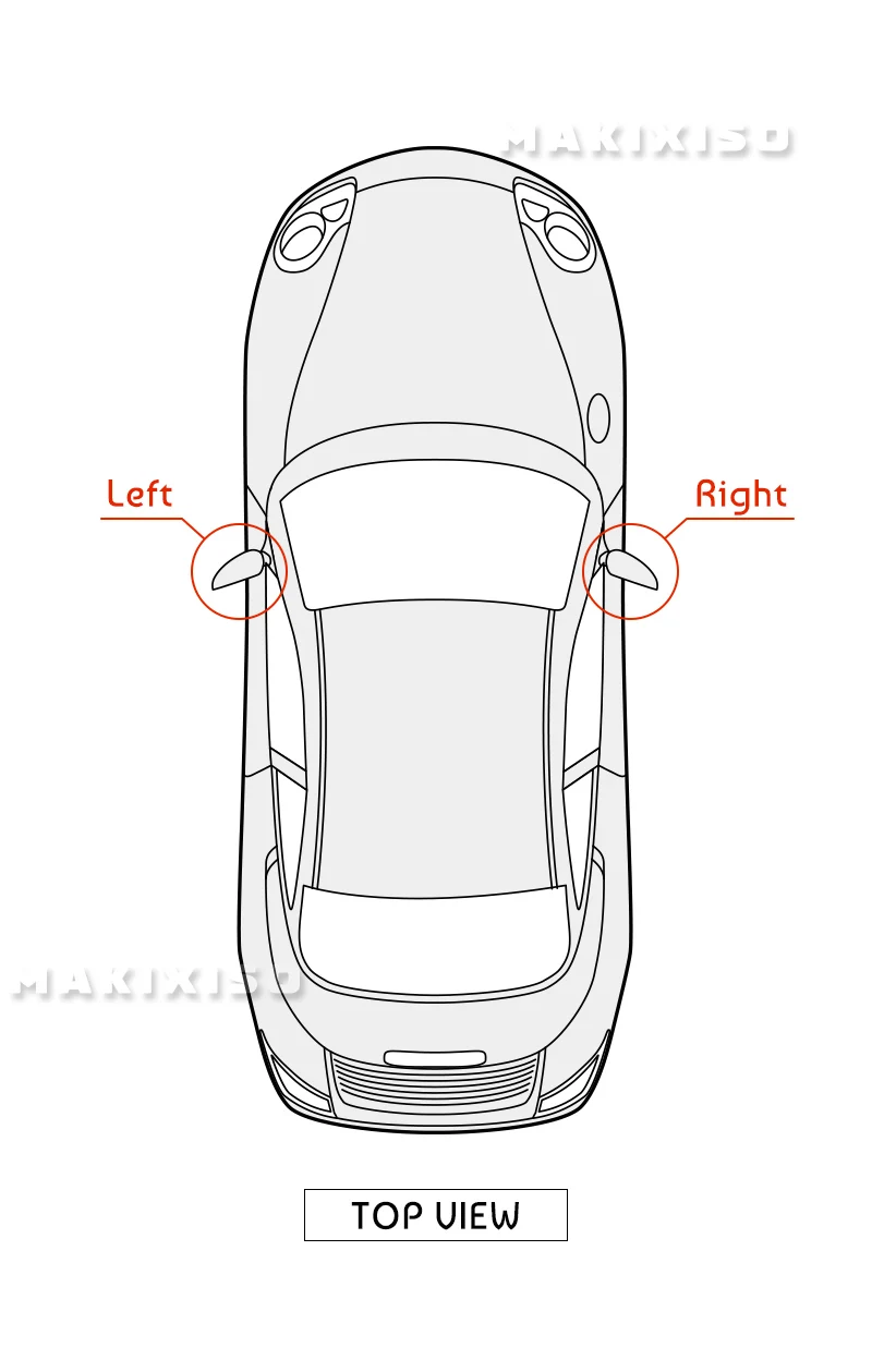 Linke und rechte Seite beheizter Außenspiegelglas Weitwinkel-Rückspiegel für BMW E84 F48 F20 F21 F40 F22 F23 F30 F31 F34 F10 F07 – Detail 2