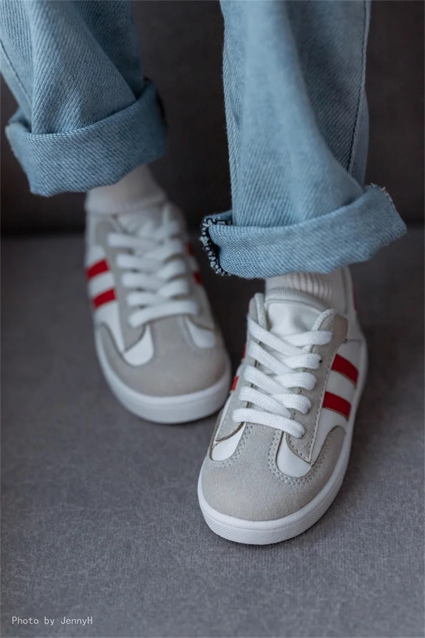 BJD/SD Doll Shoes In Stock MDD Boys 1/3 1/4 1/6 Girls Daily Exercise Simple Casual Sports Red Blue Board Shoes Doll Accessories