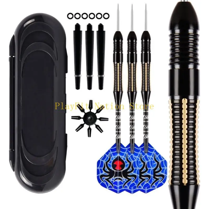 

242F 1set Professional Metal Tipped Darts Tool Steel Darts Needle Set With Carrying Case for Indoor Needle Throwing Game