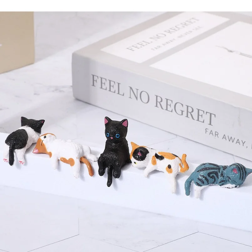 

Home Decoration Cute Desktop Gifts Cartoon Simulation Edge Hang Cat Car Center Console Ornaments Decoration Car Accessories