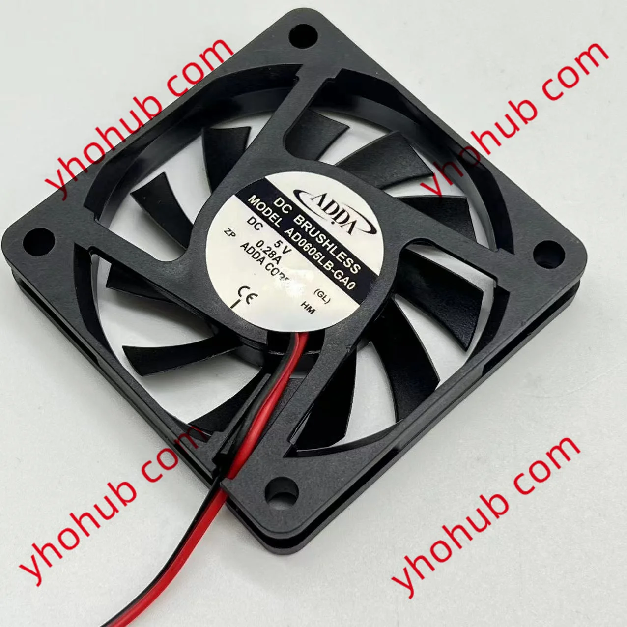 

ADDA AD0605LB-GA0 Server Cooling Fan DC 5V 0.28A 60x60x10mm 2-Wire