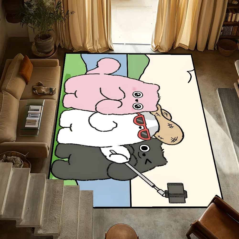 

Cartoon Cute FUFUSOUL small carpet Bedside Kitchen Bath Living Home House Bedroom Floor Mat Doormat Large Carpet Rug Decoration